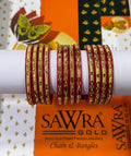 Sawra Gold Bangles 1151 (DZ)