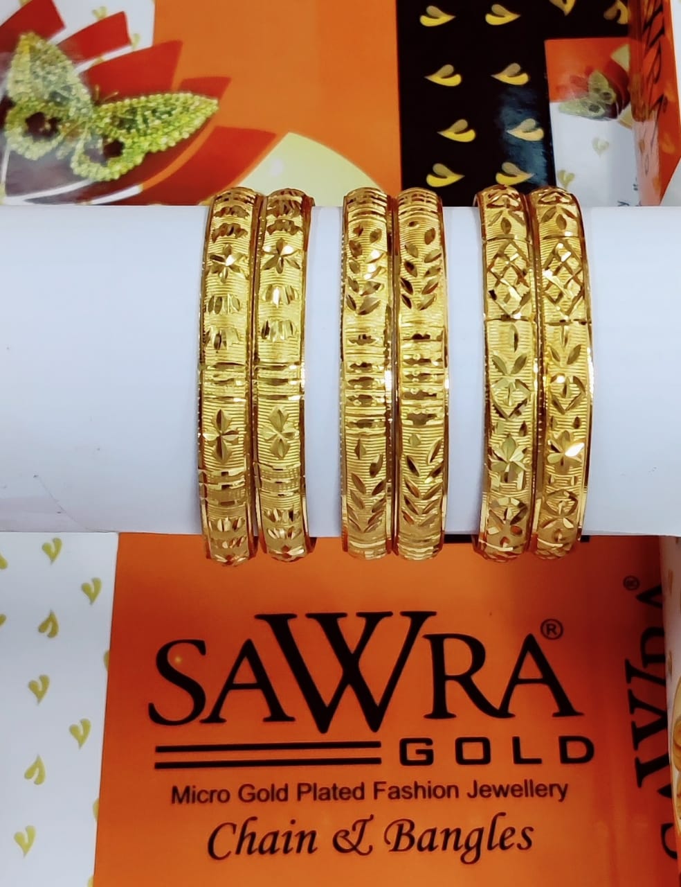Sawra Gold Bangles 1353