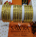 Sawra Gold Bangles 1358 (DZ)