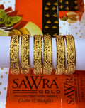 Sawra Gold Bangles 1394 (DZ)