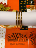 Sawra Gold Bangles 1442 (DZ)