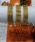 Sawra Gold Bangles 1444 (DZ)