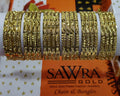 Sawra Gold Bangles 1448 (DZ)