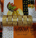 Sawra Gold Bangles 1458 (DZ)