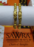 Sawra Gold Bangles 1551 (DZ)