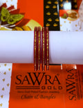 Sawra Gold Bangles 2220 (DZ)