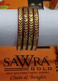 Sawra Gold Bangles 2264 (DZ)