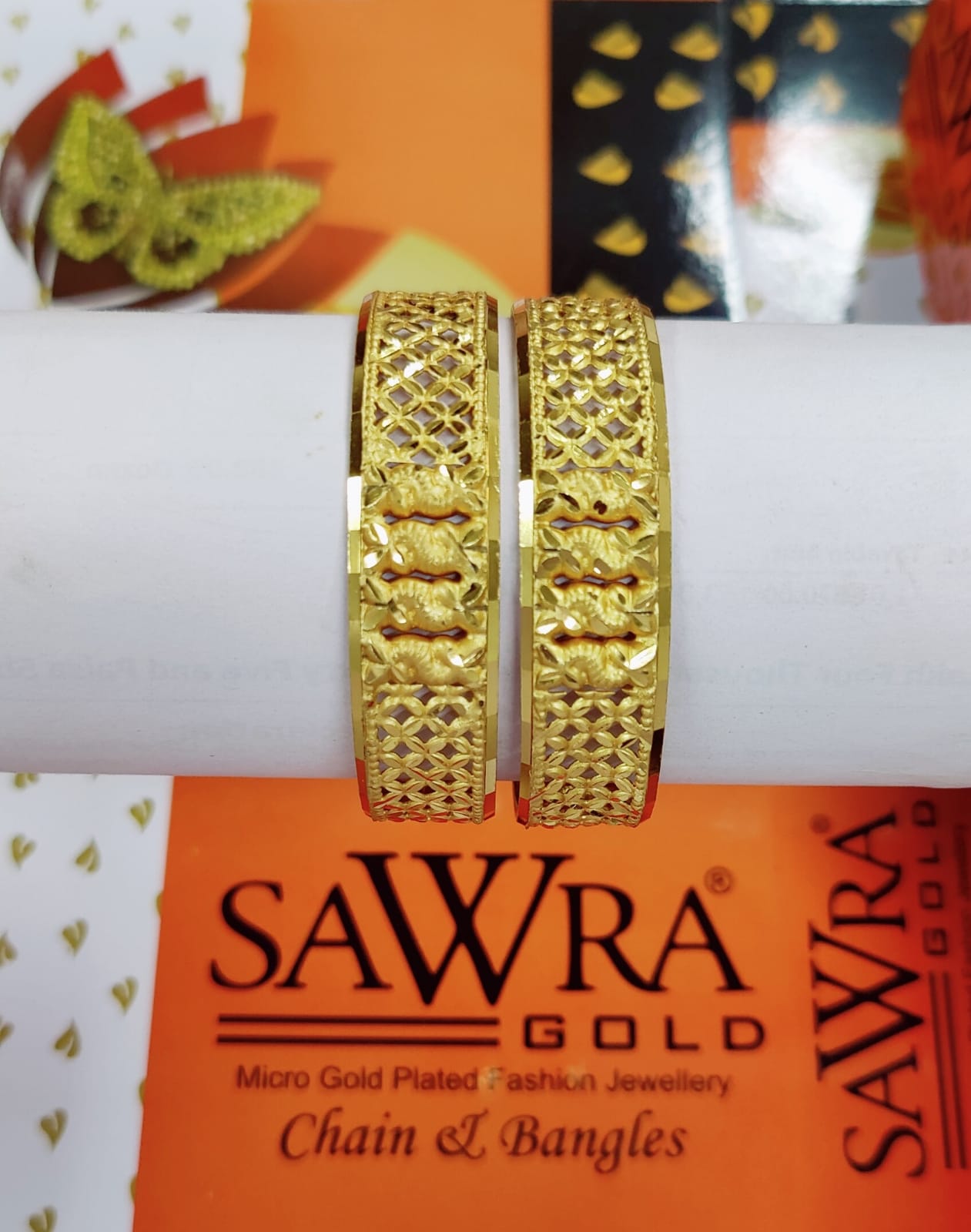 Sawra Gold Bangles 2300(DZ)