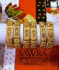 Sawra Gold Bangles 2471 (DZ)