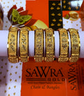 Sawra Gold Bangles 2472 (DZ)