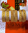 Sawra Gold Bangles 2473 (DZ)