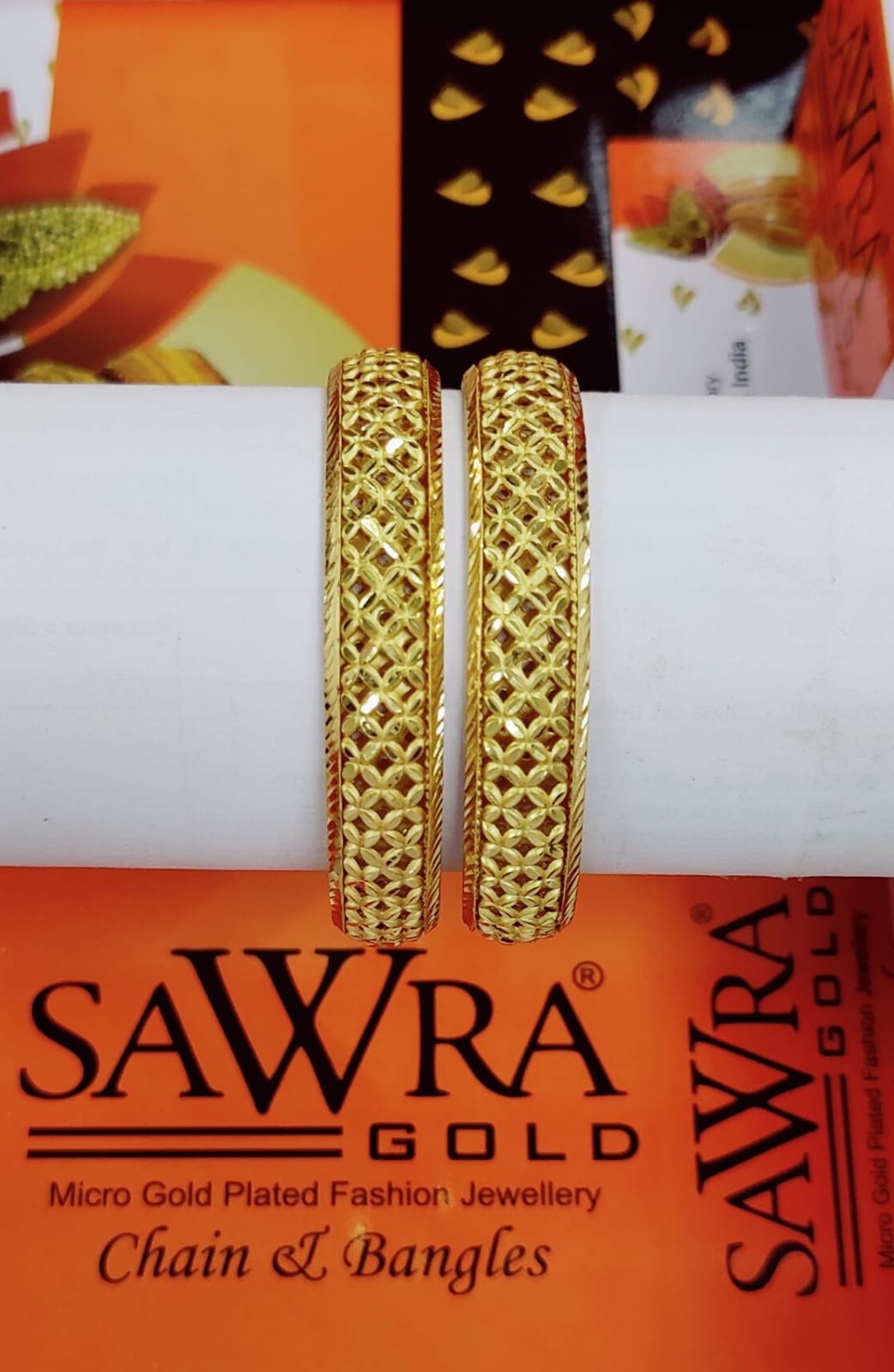 Sawra Gold Bangles 2514 (DZ)