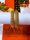 Sawra Gold Bangles 2518 (DZ)