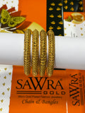 Sawra Gold Bangles 2555 (DZ)