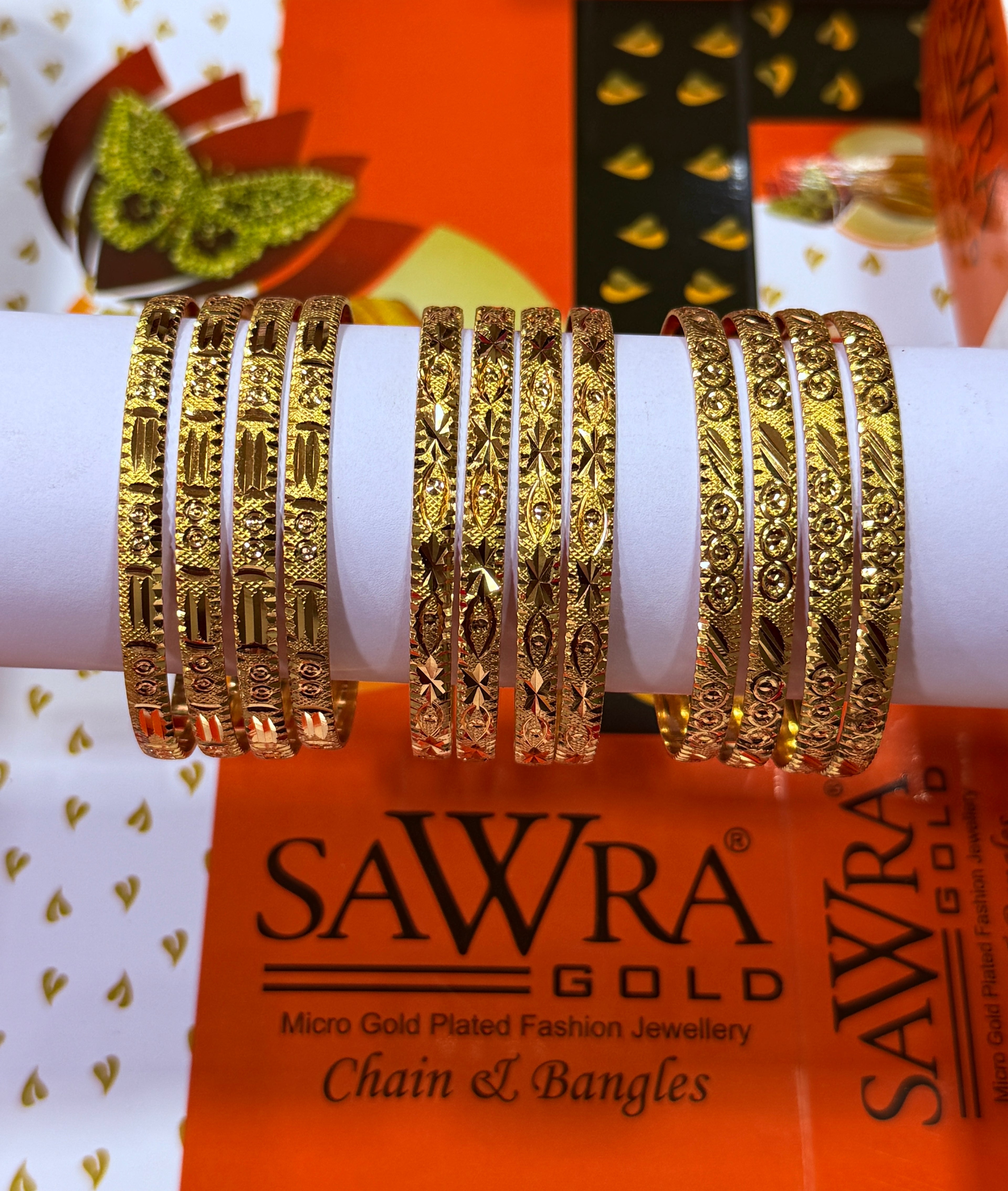 Sawra Gold Bangles 265(DZ)