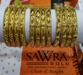 Sawra Gold Bangles 2651 (DZ)
