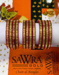 Sawra Gold Bangles 4055 (DZ)