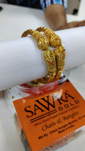 Sawra Gold Bangles 4112 (DZ)