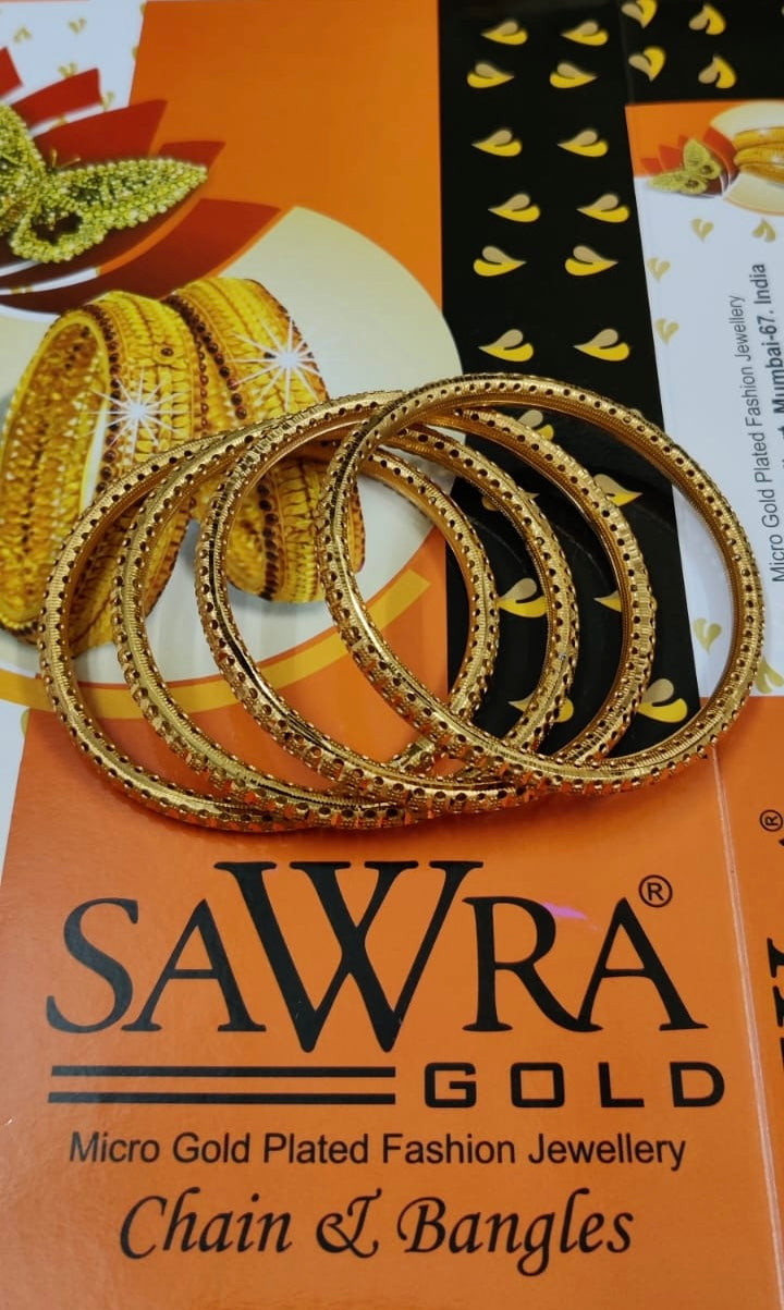 Sawra Gold Bangles 540 (DZ)