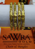 Sawra Gold Bangles 550 (DZ)