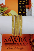 Sawra Gold Bangles 6122 (DZ)