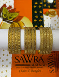 Sawra Gold Bangles 6123 (DZ)