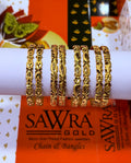 Sawra Gold Bangles 8000 (DZ)